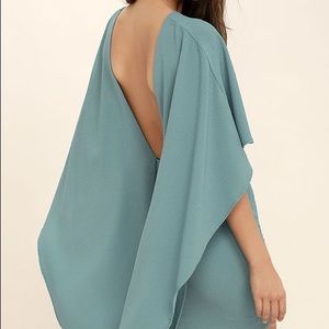 Best is Yet to Come Teal Backless Dress